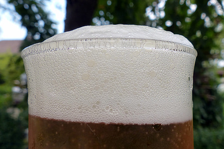 selective focus photography of clear glass filled beer thumbnail