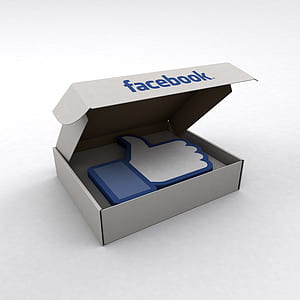 facebook like placed in box thumbnail