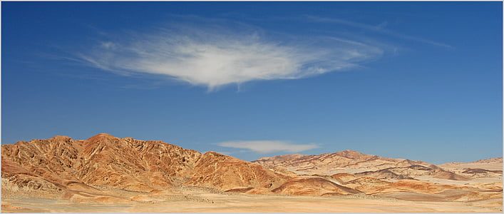 brown desert under cloudy sky thumbnail