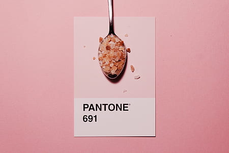 Pantone 691 on silver spoon thumbnail