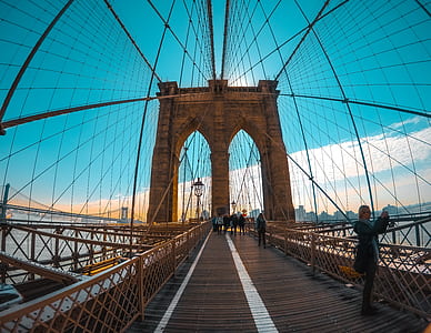 fish-eye photography of bridge thumbnail