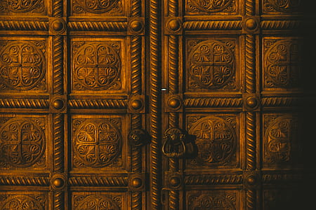 closed brown door thumbnail