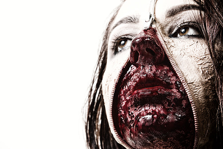 Person in Halloween horror makeup thumbnail