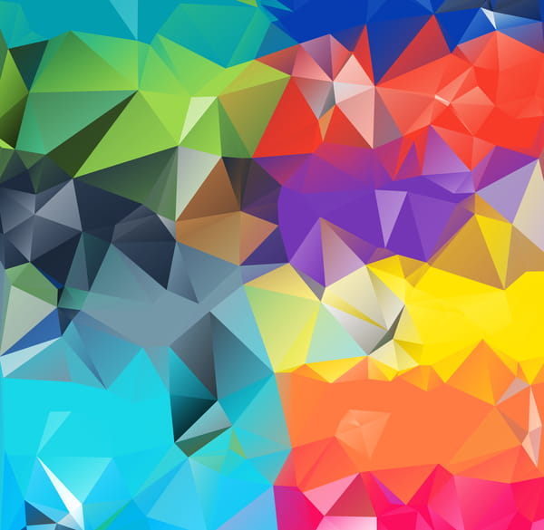 Colorful geometric polygonal background vector 10 eps file
