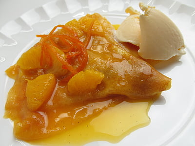 cooked food served on white plate thumbnail
