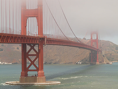 Golden Gate during foggy weather thumbnail