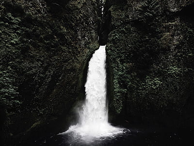 selective focus photography of waterfalls thumbnail