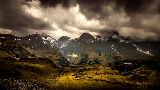 landscape photography of mountain during night thumbnail