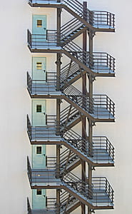 photography of building fire exit stairs thumbnail