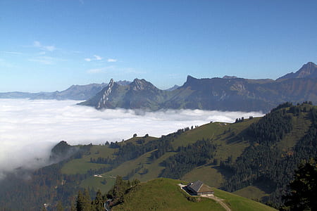 aerial photography of sea of clouds thumbnail