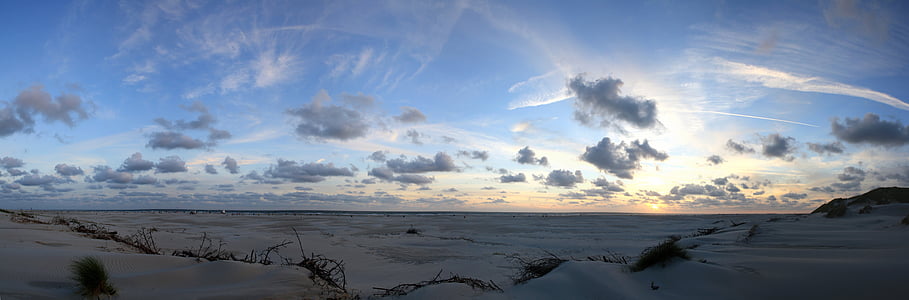 panorama photography of sand during sunset thumbnail