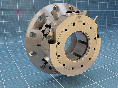 round gray steel engine part illustration thumbnail