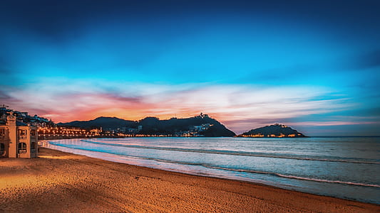 beach during nighttime thumbnail