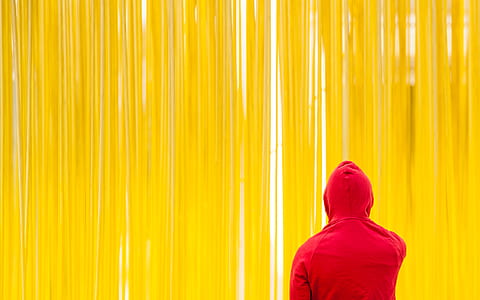 person wearing red hoodie thumbnail