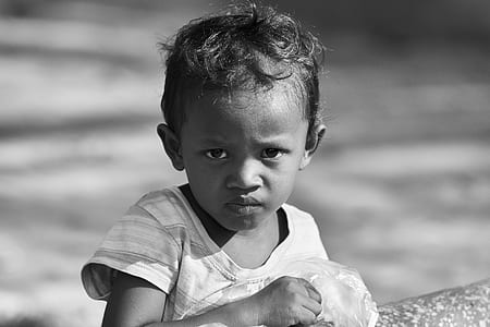 grayscale photography of girl's face thumbnail
