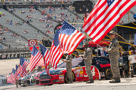 Patriotism display at Dover International Speedway, Delaware thumbnail