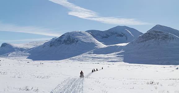 landscape photography of mountain covered by snow thumbnail