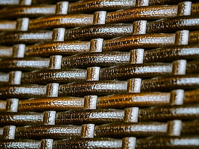 close-up photo of brown wicker weave thumbnail