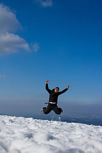 person jumping on snow thumbnail