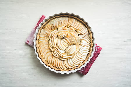 bake pie on scalloped white bowl thumbnail