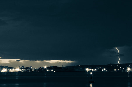 lightning during nighttime thumbnail