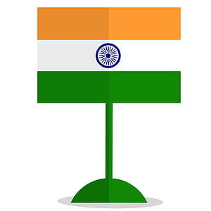 Illustration of the flag of India. thumbnail