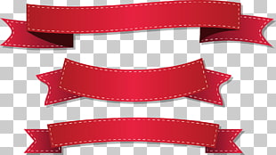 Ribbon Stock illustration Illustration, Red ribbon , three red ribbons PNG clipart