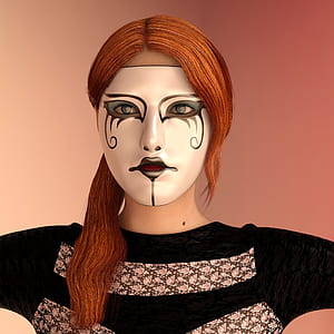 woman wearing mask painting thumbnail