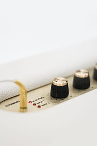 white Stanmore audio effects device's knobs selective focus photo thumbnail