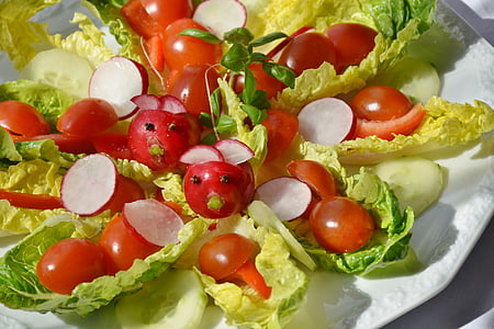 photography of salad and vegetables thumbnail