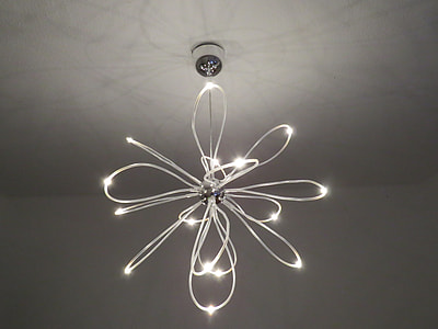 white string light lamp turned-on thumbnail