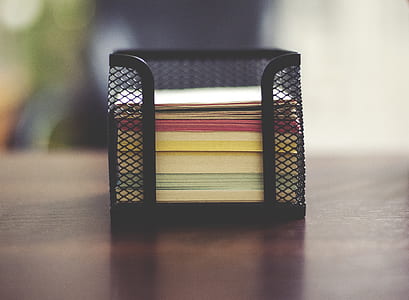 paper stack in mesh steel rack thumbnail