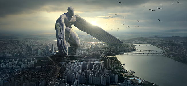 man with wings illustration thumbnail