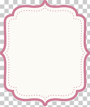 Icon, Cute baby powder text border, white background PNG clipart