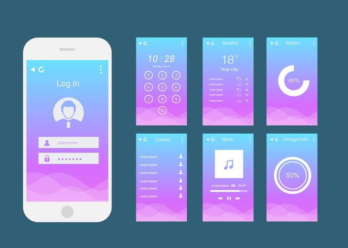 Basic Ui Mobile Phone Vector eps, svg file
