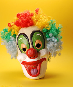 white, red, and green clown bust thumbnail