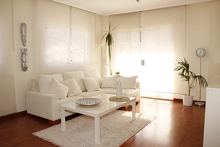 rectangular white wooden table thumbnail
