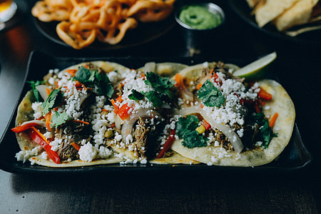 vegetable dish on black plate thumbnail