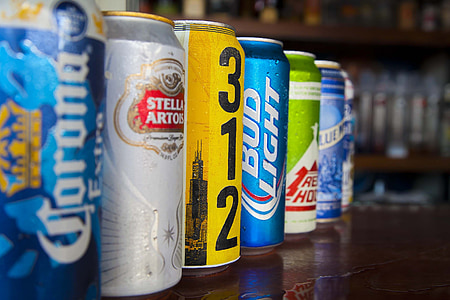 selective focus photo of assorted cans thumbnail