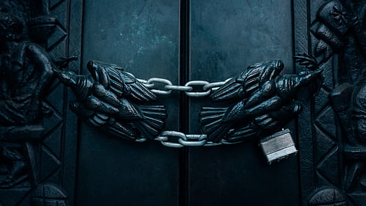 gray metal chain and padlock thumbnail