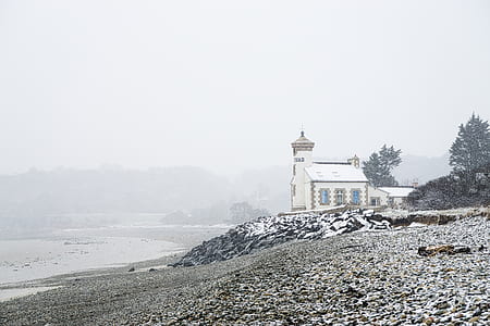 white house near beach thumbnail