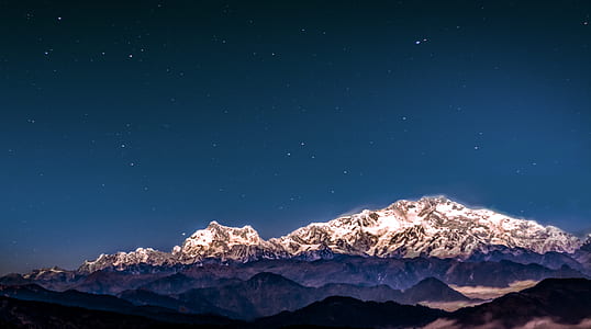 panoramic photography of mountain covered by snow thumbnail