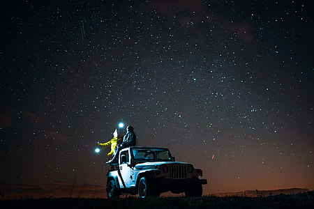 Ranching, under the Stars, jeep, star thumbnail