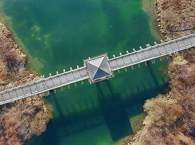 aerial photo of gray bridge during daytime thumbnail