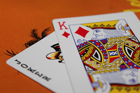 king of diamond and Joker cards thumbnail