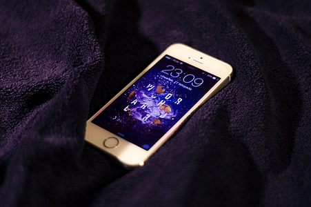 silver iPhone 5s on black textile thumbnail