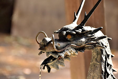 grey concrete dragon outdoor decor thumbnail
