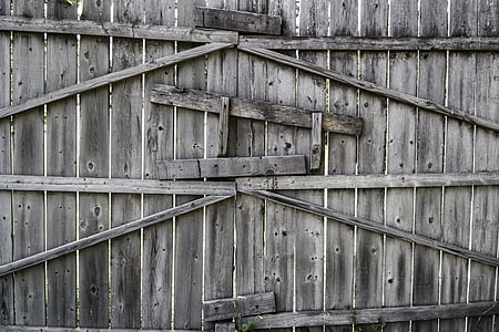 closed gray wooden gate thumbnail
