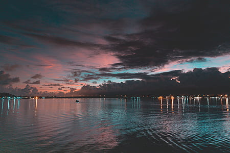 sea, dawn, landscape, nature thumbnail