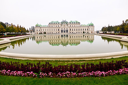 Castle Architecture and pool and Vienna, Austria thumbnail